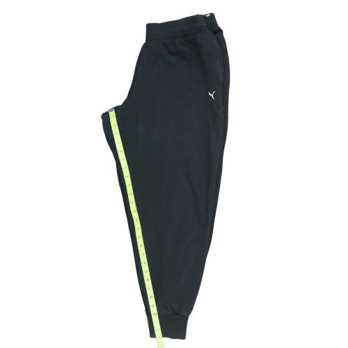 Puma Men's Black Jogger Sweatpants L Regular Fit Fleece Activewear Trousers