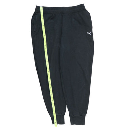 Puma Men's Black Jogger Sweatpants L Regular Fit Fleece Activewear Trousers