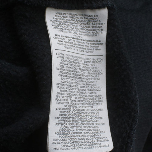 Nike Men's Black Pullover Hoodie M Regular Fit Fleece Sweatshirt