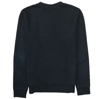 Calvin Klein Men's Black Cotton Logo Crew Neck Sweatshirt M