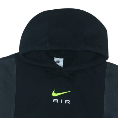 Nike Men's Black Pullover Hoodie L Logo Sports Fleece Sweatshirt