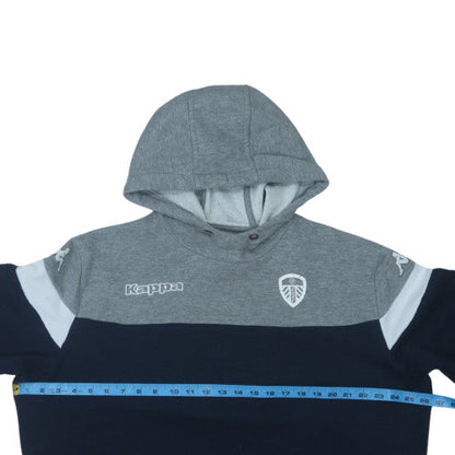 Kappa Mens Grey XL Pullover Hoodie Leeds United Sportswear