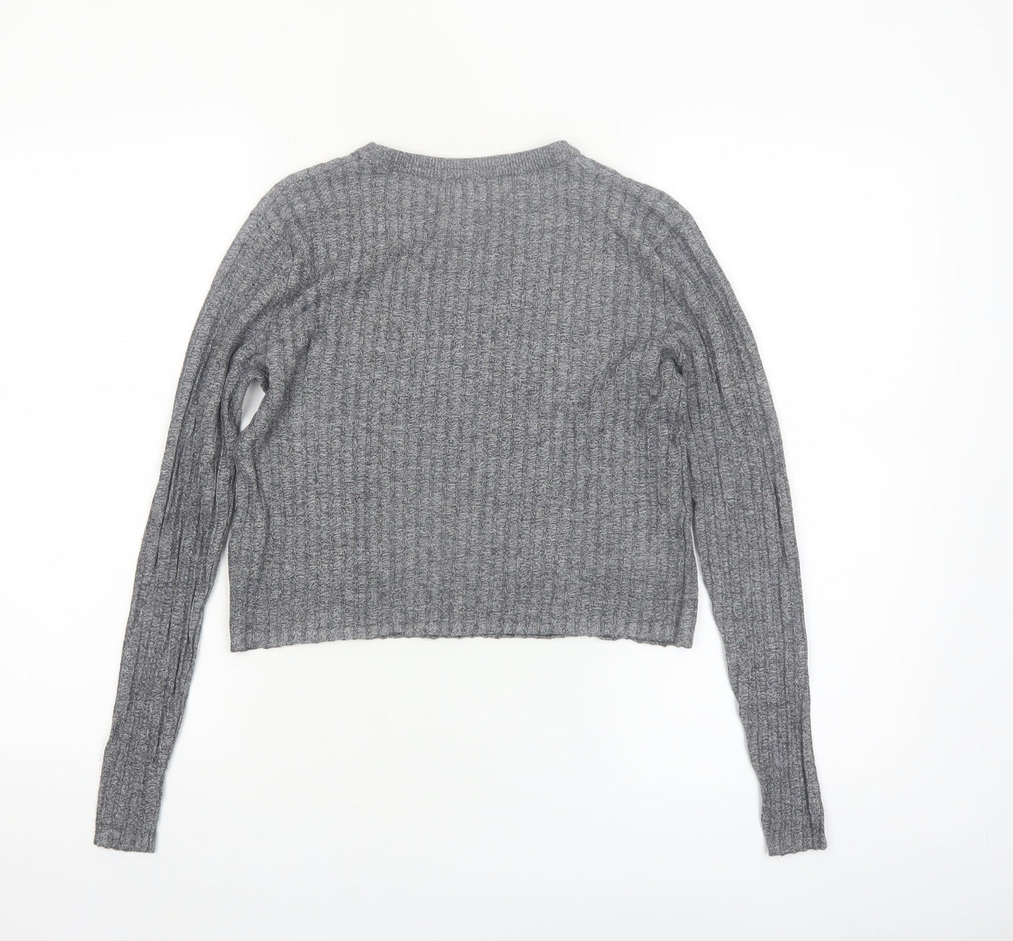 Red Herring Women's Grey Size 12 Crew Neck Knit Jumper