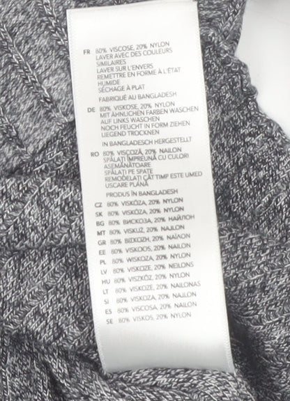 Red Herring Women's Grey Size 12 Crew Neck Knit Jumper