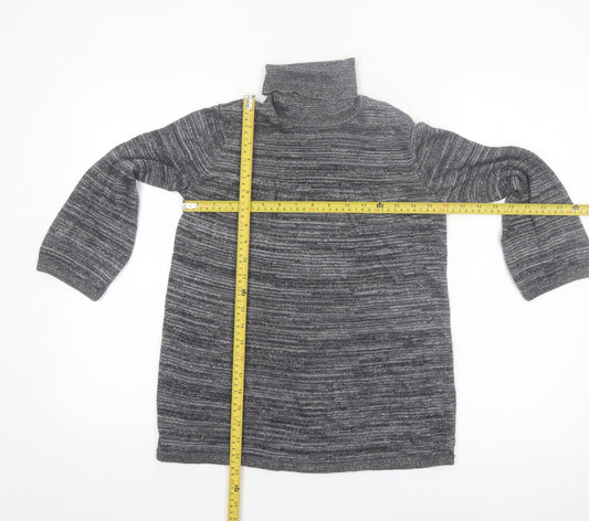 Style & Co Women’s Grey Roll Neck Petite Knit Jumper Size S