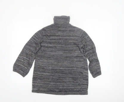 Style & Co Women’s Grey Roll Neck Petite Knit Jumper Size S