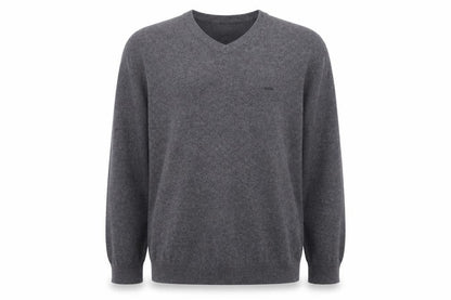 Rip Curl Men's Grey Cotton V-Neck Pullover Jumper Size L