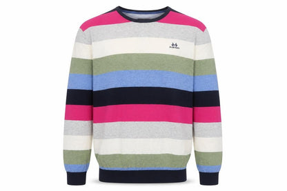 Jean Paul Men’s Multicoloured Striped Cotton Jumper L