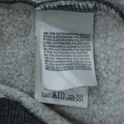 The North Face Men's Grey XS Pullover Hoodie with Yellow Logo