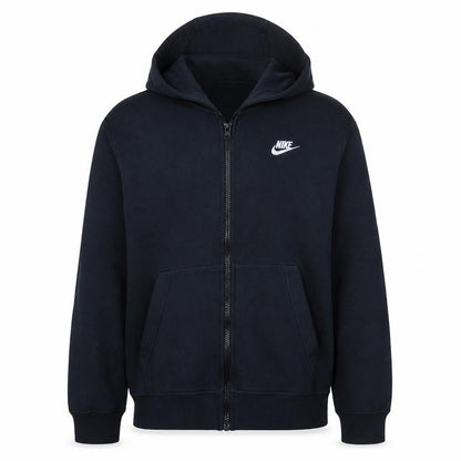Nike Men's Black Full Zip Hoodie M Fleece Sportswear