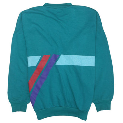 Adidas Women’s Teal Graphic Logo Pullover Sweatshirt Size L