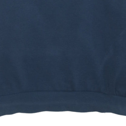 Adidas Men Blue Logo Crew Neck Pullover Sweatshirt Size M