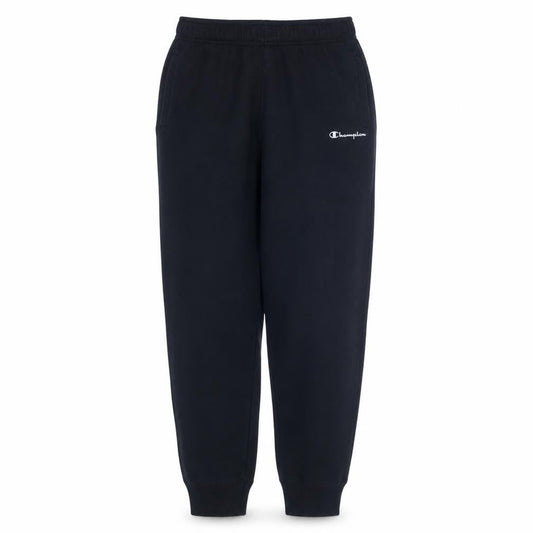 Champion Men's Black Fleece Sweatpants L Elastic Waist Tapered Fit