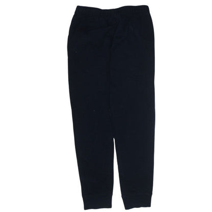 Champion Men's Black Fleece Sweatpants L Elastic Waist Tapered Fit