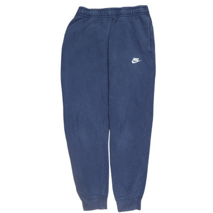 Nike Men's Blue Fleece Sweatpants S Regular Fit Tapered Joggers