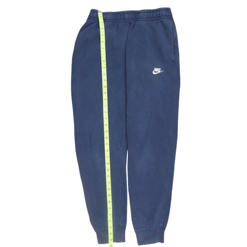 Nike Men's Blue Fleece Sweatpants S Regular Fit Tapered Joggers