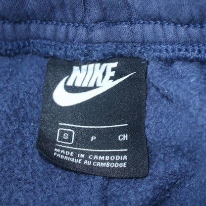 Nike Men's Blue Fleece Sweatpants S Regular Fit Tapered Joggers