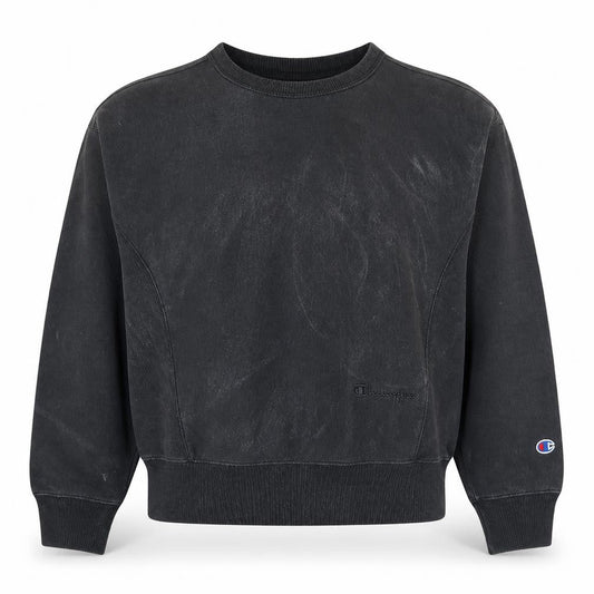 Champion Womens Black Small Crew Neck Reverse Weave Sweatshirt