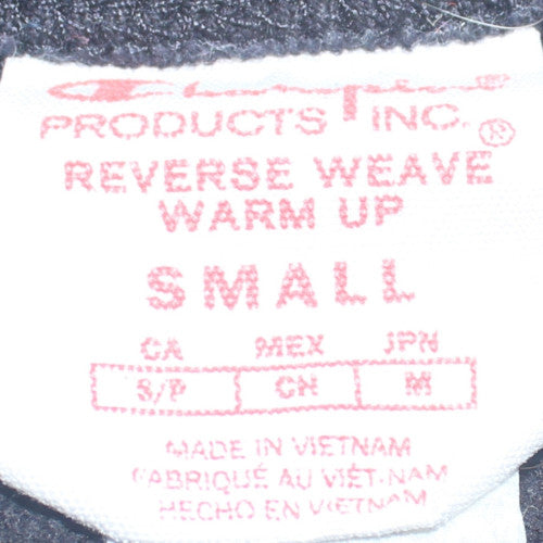 Champion Womens Black Small Crew Neck Reverse Weave Sweatshirt