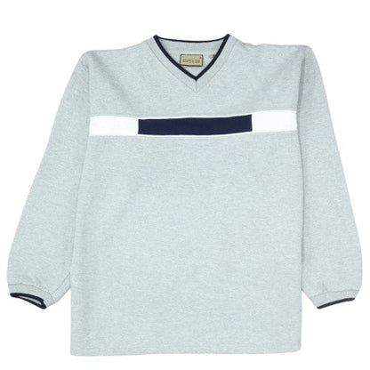 Scott & Lee Mens Grey V-Neck Pullover Sweatshirt M