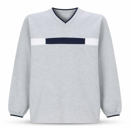 Scott & Lee Mens Grey V-Neck Pullover Sweatshirt M