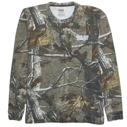 Russell Outdoors Men's XL Brown Camouflage Long Sleeve T-Shirt