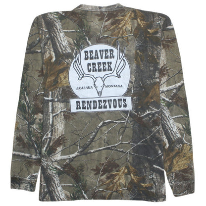 Russell Outdoors Men's XL Brown Camouflage Long Sleeve T-Shirt