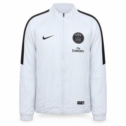 Nike PSG Men's White Track Jacket Small Dri-Fit Full Zip Football Top