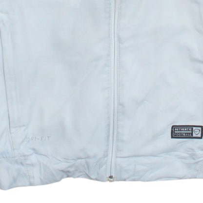 Nike PSG Men's White Track Jacket Small Dri-Fit Full Zip Football Top