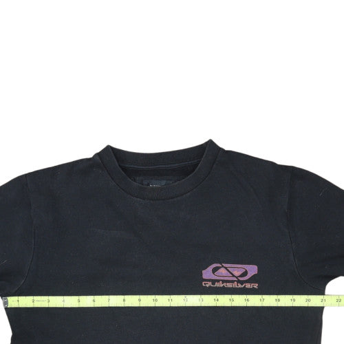 Quiksilver Womens Black M Pullover Sweatshirt Cotton Blend
