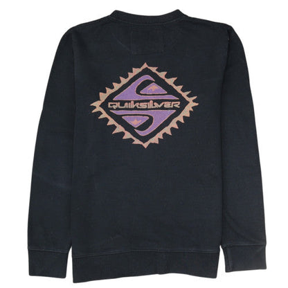 Quiksilver Womens Black M Pullover Sweatshirt Cotton Blend