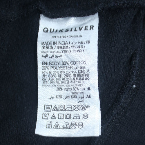 Quiksilver Womens Black M Pullover Sweatshirt Cotton Blend