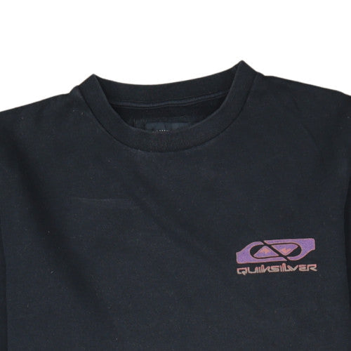 Quiksilver Womens Black M Pullover Sweatshirt Cotton Blend