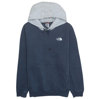 The North Face Men's Blue XL Pullover Hoodie Fleece Logo Sweatshirt