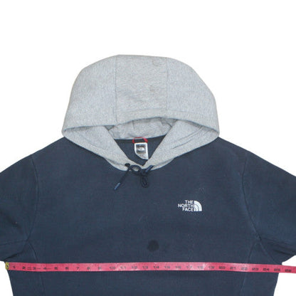 The North Face Men's Blue XL Pullover Hoodie Fleece Logo Sweatshirt