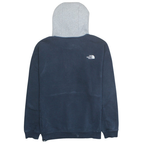 The North Face Men's Blue XL Pullover Hoodie Fleece Logo Sweatshirt