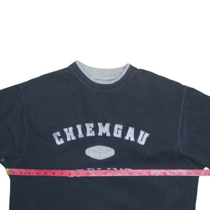 Chiemgau Seeline Men's Blue Pullover Sweatshirt L Logo Graphic
