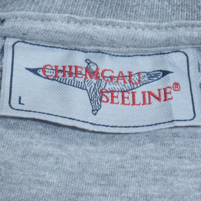 Chiemgau Seeline Men's Blue Pullover Sweatshirt L Logo Graphic