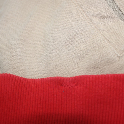 FILA Men's Red Italian Heritage Striped Sweatshirt L Crew Neck