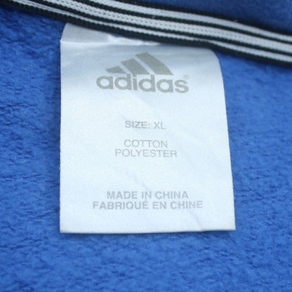 Adidas Men’s Blue XL Full Zip Track Jacket Cotton Blend