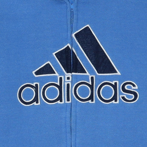 Adidas Men’s Blue XL Full Zip Track Jacket Cotton Blend