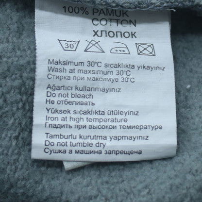 Adidas Men's Grey Pullover Hoodie Small Logo Fleece Sweatshirt