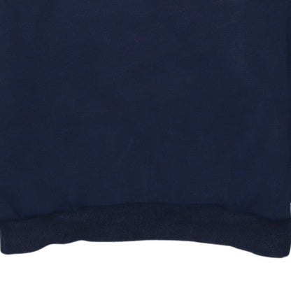Nautica Men’s Blue 1/4 Zip Fleece Sweatshirt UK M Logo Sports Style