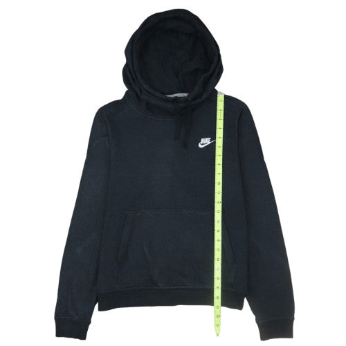 Nike Women's Black Pullover Hoodie Medium Cotton Blend Casual Sweatshirt