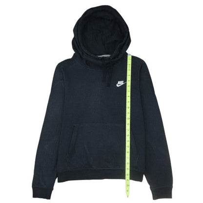 Nike Women's Black Pullover Hoodie Medium Cotton Blend Casual Sweatshirt