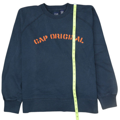 GAP Men's Blue Logo Pullover Sweatshirt Size M Crew Neck