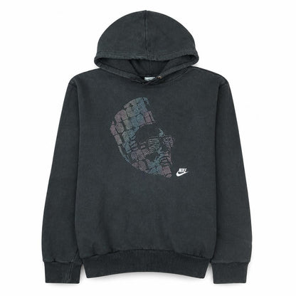 Nike Men's Black Pullover Hoodie M Graphic Print Sportswear