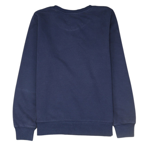 Champion Men's Blue Crew Neck Logo Pullover Sweatshirt Size S
