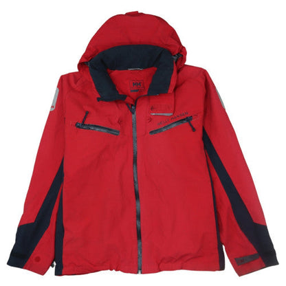 Helly Hansen Men's Red Waterproof Parka Jacket Size L