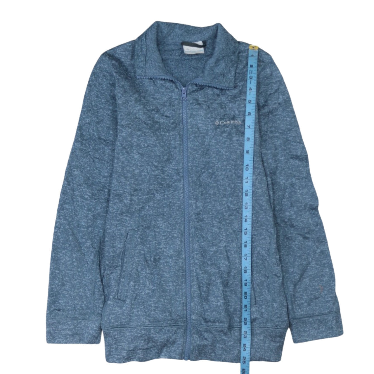 Columbia Womens Blue Full Zip Fleece Jacket Size M Outdoor Casual